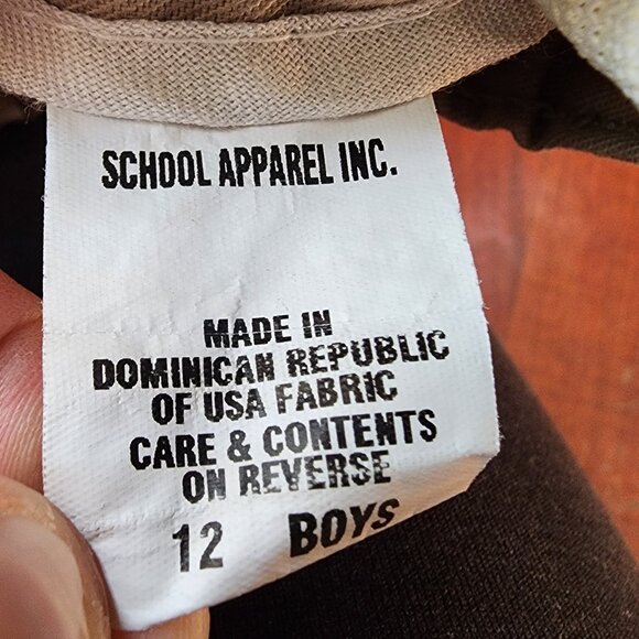 Donnelly's Boys Khaki Uniform Shorts Size 12 - Picture 7 of 11